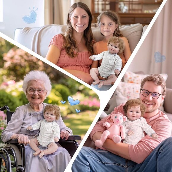 20Inch Cute Soft Viny Real Life Reborn Baby Boy Doll with Toy for 3+ Year Kids - Picture 8 of 9